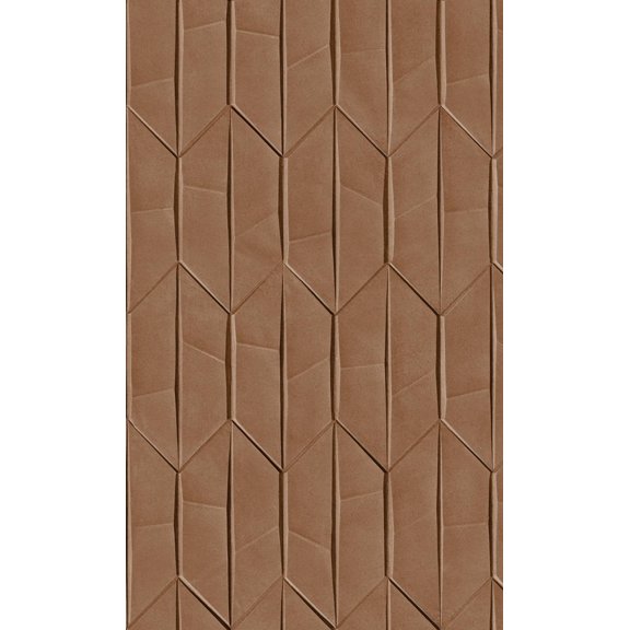 Brown Folded Paper like Geometric Printed Non-Woven Non-Pasted Textured Wallpaper 57 Sq. Ft.