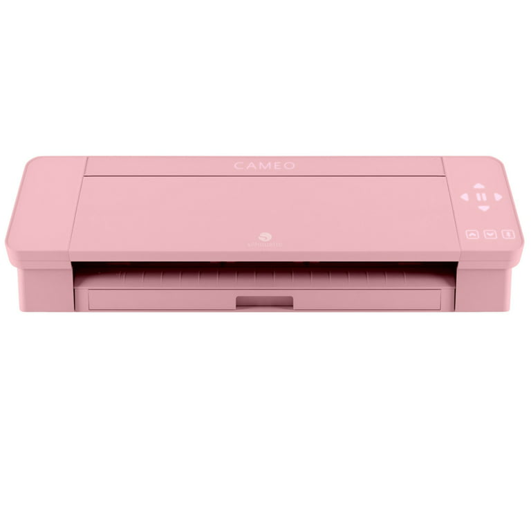 Silhouette Cameo 4 with Bluetooth, 12x12 Cutting Mat, Autoblade 2, 100 Designs and Silhouette Studio Software - Pink Pattern Edition