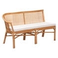 thumbnail image 4 of bali & pari Adede Boho Dining Nook Bench Set, Light Honey, 4 of 9