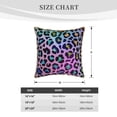 thumbnail image 4 of KLL Rainbow Animal Skin Decorative Throw Pillow Covers Velvet Soft for Couch Sofa Bedroom Living Room Outdoor - 16"x16", 4 of 8