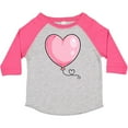 thumbnail image 3 of Inktastic Pink Balloon Heart Boys or Girls Toddler T-Shirt, 3 of 5