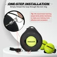 thumbnail image 6 of Adoreal Premium Tennis Trainer Rebound with Metal Base,Portable Solo Tennis Trainer Set with 3 Highly Elastic String Balls,Tennis Practice Equipment for Adult Kids and Beginners (Black), 6 of 7
