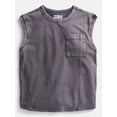 thumbnail image 5 of Weekend Academy Boys Oversized Cotton Tank Top with Pocket, Sizes 4-18, 5 of 5