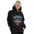 thumbnail image 5 of Freedom Fight Tactical American Flag Unisex Plus Fleece Graphic Hoodie Brisco Brands 5X, 5 of 6