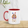 thumbnail image 5 of 4th of July Cavalier King Charles Spaniel Celebrates Independence Day 11oz Accent Two-tone Mug Dog Lover Gifts Coffee Tea Cup - 12010, 5 of 5