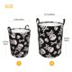 thumbnail image 3 of Fotbe black white Skull bone Cesto de Ropa con Asas, Cesto Impermeable de Gran Capacidad, Bolsa de Lavado para Dormitorio, Cesto de Ropa con Ruedas y Asas-Small, 3 of 6