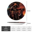 thumbnail image 2 of Zufioo Dark Skull King Throne Print Bone China Decorative Plate, Ceramic Dinner Plate with Stand Ceramic Decoration Homewares-10in, 2 of 6