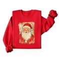 thumbnail image 6 of Atogsazn Christmas Sweatshirt for Womens Retro Santa Claus Graphic Pullover Shirt Loose Fit Fall Tops Clothes 04-Red XXL Fashion, 6 of 8