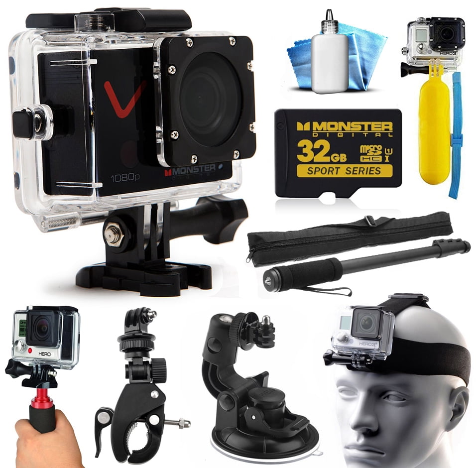 Monster Digital Villain 1080P Ultra HD Action Sports Waterproof WiFi
