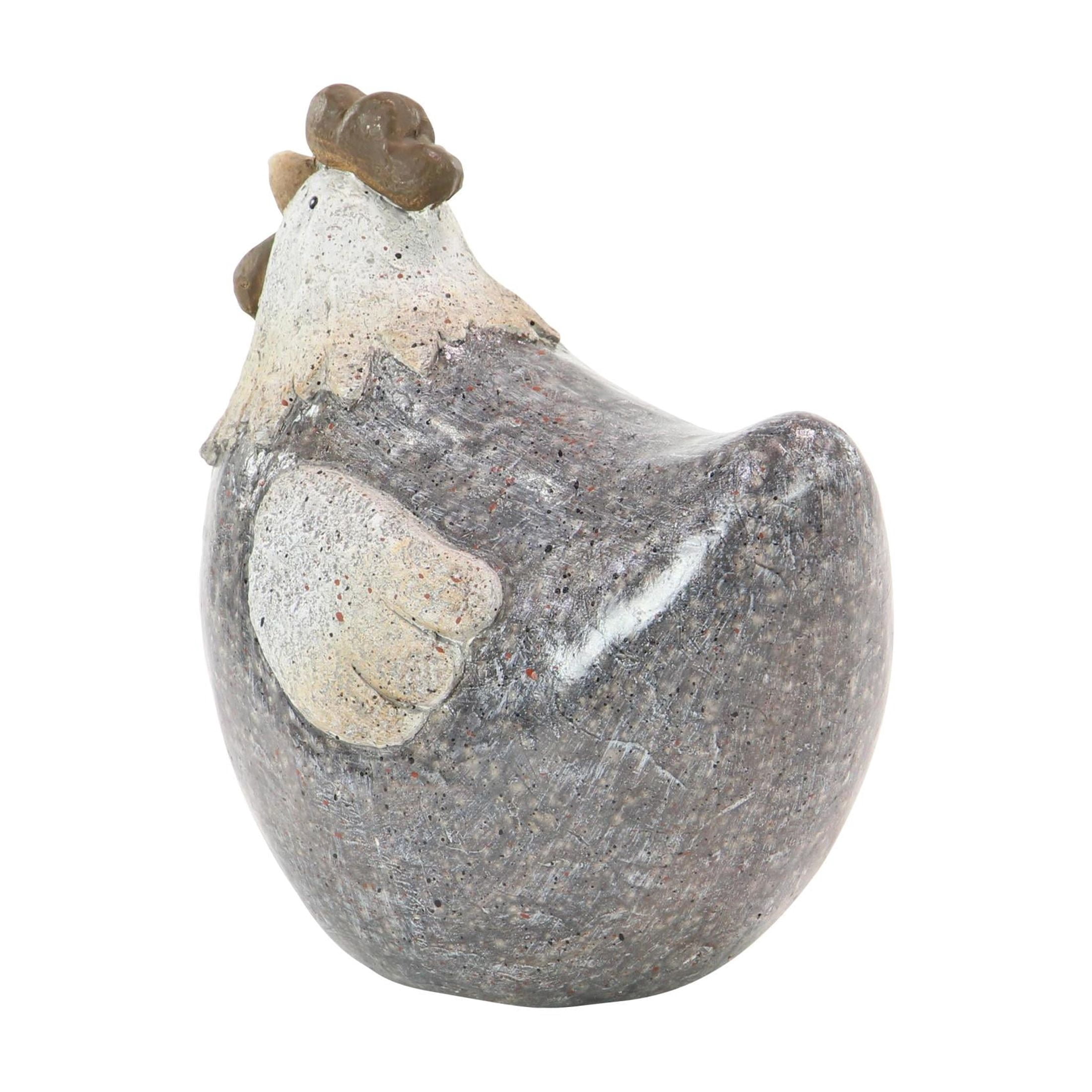DecMode 10" Indoor Outdoor Chicken Garden Sculpture
