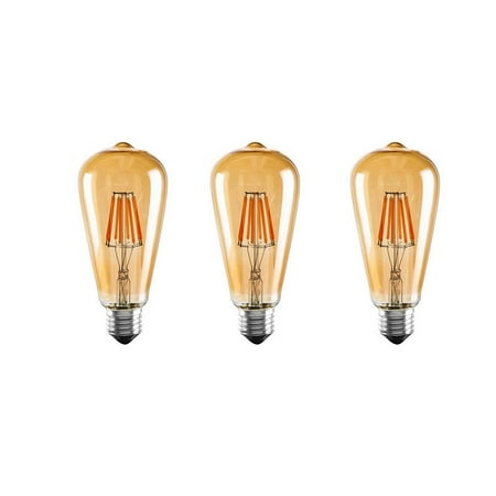 

Home Decoration LED Bulb Retro Bulbs Antique Bulb Lamp 4W 2300K E27 3 Pack