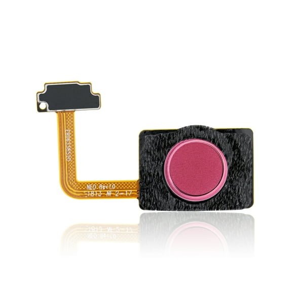 Replacement Home Button With Fingerprint Sensor Flex Cable Compatible For LG G7 ThinQ (Raspberry Rose)