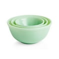 Mosser Glass Jadeite Mixing Bowl Set (Set of 3), Green Glass