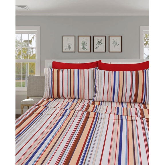 Beverly Hills 400 Thread Count Egyptian Quality Cotton Sheets Set - Breathable 6 Piece Full Sheet Set 2 BONUS Pillowcases (Full, Austin)