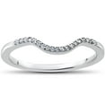 thumbnail image 1 of G/VS 1/16 ct Lab Grown Diamond Aria Wedding Curved Womens Ring, 1 of 2