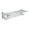 thumbnail image 1 of Qiilu Stainless Steel Towel Rack Luxury Solid Polished Chrome Towel Rack Towel Wall Shelf Bathroom,Towel Wall Shelf,Stainless Steel Towel Rack, 1 of 6