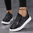 thumbnail image 2 of Shoes for Women Carnival Glossy Casual Athletic Walking Sneakers Low Top Lace Up Footwear Shoes, 2 of 9