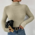 thumbnail image 5 of Aoochasliy Womens Sweaters Clothes Pullover Cardigan Soild Long Sleeve Round-Neck, 5 of 9