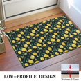 thumbnail image 3 of Yellow Lemon Fruit Flowers Black Pattern Door Rugs,Washable Non Slip Door Mats Indoor,Decorative Door Mats,Entry Mat Indoor for Entrance,Bedroom,Kitchen,Bathroom,16"x24", 3 of 6