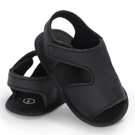 

Hazel Tech Baby Boys Summer Shoes PU Soft Bottom Sandals Toddler Newborn Casual Baby Solid Color Fashion Shoes