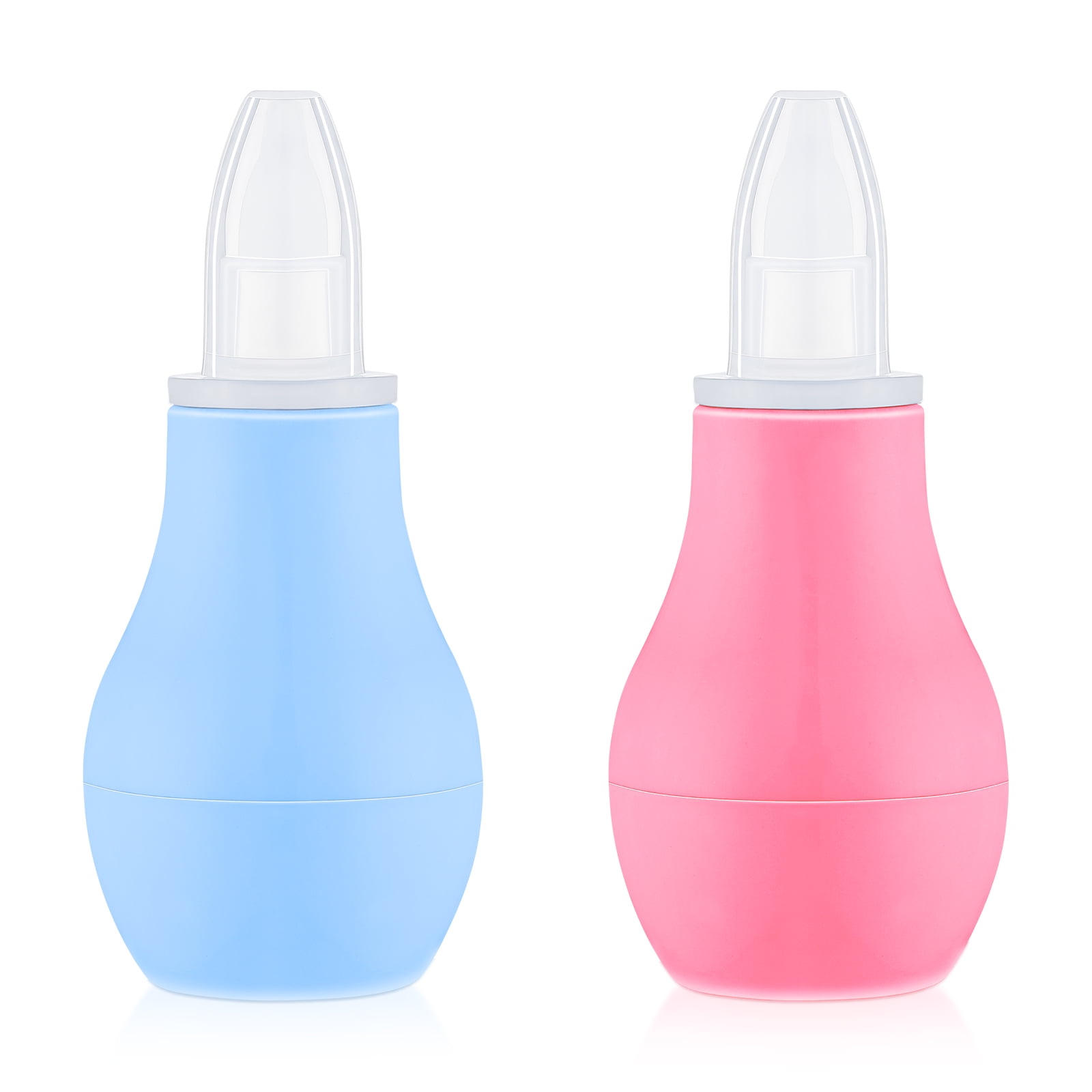NICEXMAS 2pcs Baby Nasal Aspirators Baby Nose Cleaners Manual Silicone Nose Suction Snot Cleaners Manual Booger Remover