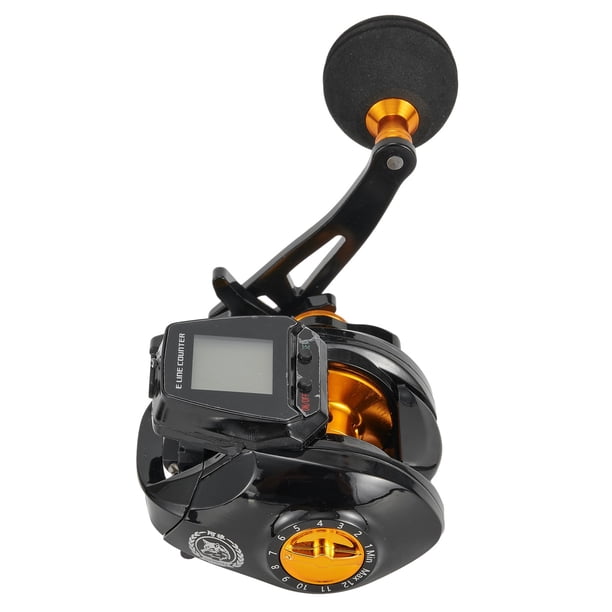 Moulinet Baitcasting Numérique 6.3:1 Avec Compteur De Ligne - Frein Magnétique 10kg, Grand Écran LCD Rechargeable