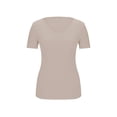 thumbnail image 7 of Tisuna Summer T Shirt For Women Solid Color Slim Fit Short Sleeve Crew Neck Tops With Built In Bra Lightweight Soft Female Street Workout Shirts Size S, 7 of 7