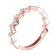 thumbnail image 3 of AoneJewelry 0.30 Ct. Diamond Faceted Wedding Band In 10K Solid White, Yellow & Rose Gold, 3 of 5