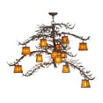 thumbnail image 3 of Meyda Tiffany 113655 Pine Branch Valley View 12 Light 48" Wide Chandelier - Cafe-Noir, 3 of 5
