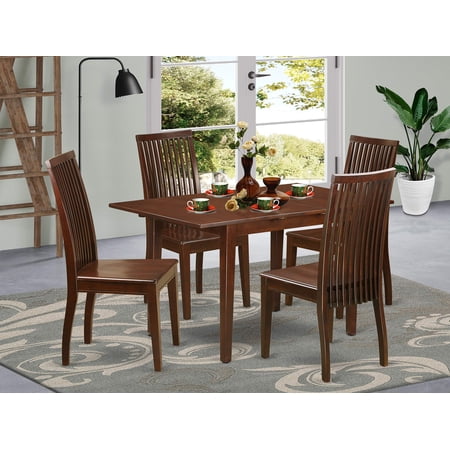 5-Piece Dinette set - Kitchen dinette table and 4 kitchen chairs ...