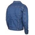 thumbnail image 6 of 9 Crowns Men's Denim Sherpa Trucker Jean Jacket (Med Blue, XX-Large), 6 of 6