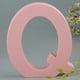 thumbnail image 2 of Letras flotantes de madera rosa para fiestas, bricolaje, nombres, direcciones, letreros, 26 hechizos de letras Q, 2 of 9