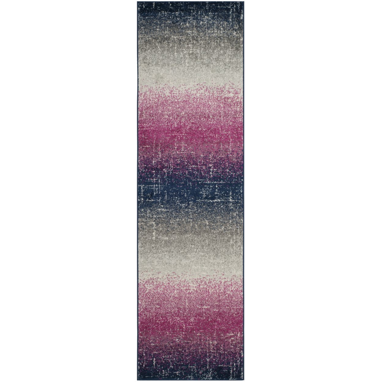 SAFAVIEH Madison Jadyn Abstract Area Rug, Fuchsia/Navy, 4' x 6'