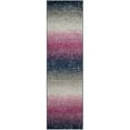 thumbnail image 3 of SAFAVIEH Madison Jadyn Abstract Area Rug, Fuchsia/Navy, 4' x 6', 3 of 8