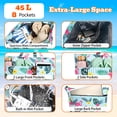 thumbnail image 6 of Hap Tim XXL Waterproof Beach Tote Bag with Wet Compartment & Zip,Large Capacity Sandproof Shoulder Travel Bag Lightweight Foldable Women’s Holiday Essentials Bag for Swimming Shopping Gym(BB-HLN), 6 of 7