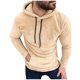 thumbnail image 2 of Sudadera con capucha para hombre, con bolsillos, sin solapa, color liso, holgada, informal, con capucha, blusa, 2 of 6