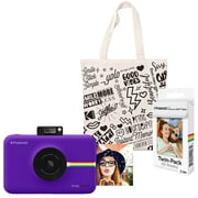 Polaroid Snap Touch Instant Digital Camera (Purple) Starter Kit with Tote Bag