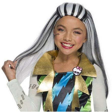 Monster High Frankie Stein Wig, One Size Fits Most