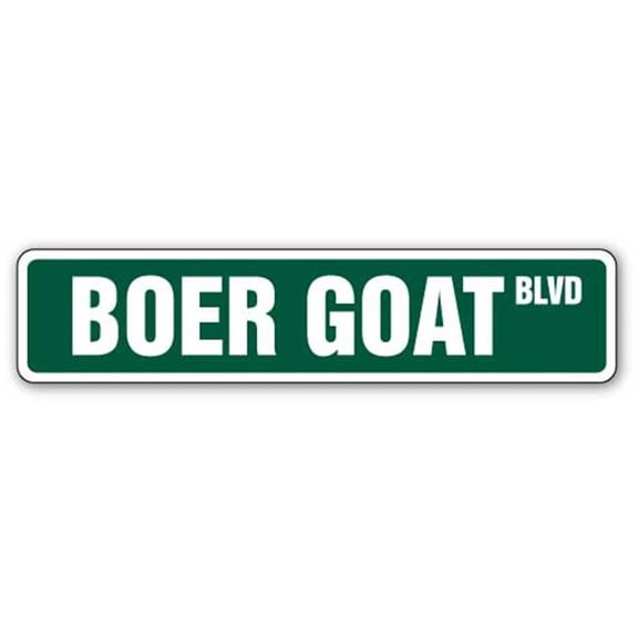 4 x 18 in. Boer Goat Street Sign