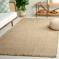 thumbnail image 2 of SAFAVIEH Natural Fiber Clarence Solid Area Rug, Natural/Ivory, 6' x 6' Square, 2 of 7