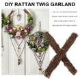 thumbnail image 3 of Greenadscape 2Pcs Rattan Wreath Diy Frame For Craft Enthusiasts Rustic Style 10.0x1.2x1.2in, 3 of 8