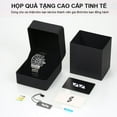 thumbnail image 3 of Reloj de cuarzo para hombre, de cristal, moderno y de ocio, 3 of 8