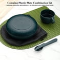 thumbnail image 3 of Camping Mess Kit with Bowl, Plate, Cup, Spoon, Fork,  and Carry Bag, Plastic Camping Accessories Essentials Gear for Travel, Camping, Picnic, Outdoor, Easy to Carry & Store, 3 of 6