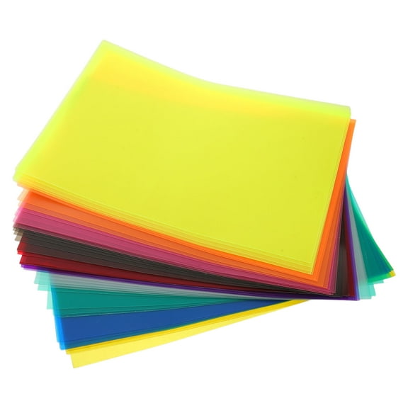 LOLIPPYY Translucent Colored Cellophane Sheets for Crafting and Decorations with Bright Assorted Colors