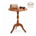 thumbnail image 4 of Decor Therapy Warwick Round Accent Table - 3 Leg Pedestal Side Table for Living Room, Bedroom, Entryway - Traditional Bistro Drink Table, Honeynut, 4 of 6