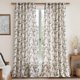 thumbnail image 1 of Cortinas Jinchan de lino con estampado floral, 100 x 240 cm, para sala de estar, 1 of 8
