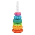 thumbnail image 3 of Rainbow Stacker Baby Stacking Toy Juguete de aprendizaje temprano Mano Ojo Coordinación Stacking Puzzle Toys Rainbow Anillos para Niñas Hugo Apilador Juguetes Clásicos, 3 of 9