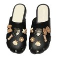 thumbnail image 4 of Pantuflas de PVC para mujer de verano, cómodas, con puntera redonda y forro ultra suave, color negro, talla 36-37, 4 of 8