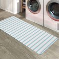 thumbnail image 6 of Kitchen Rugs and Mats,Ocean Blue Stripes Seamless Ticking Stripe 2 Piece Anti Fatigue Area Runner Rug Set Comfort Standing Floor Mat,Farmhouse Pinstripe Non Slip Absorbent Doormats for Laundry, 6 of 6