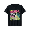thumbnail image 1 of Camiseta "Si vas a venir, al menos trae algo de tequila" con cuello redondo y manga corta., 1 of 6
